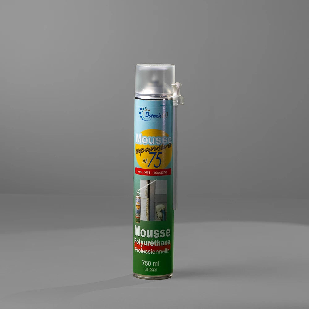 Mousse polyuréthane expansive avec sa paille